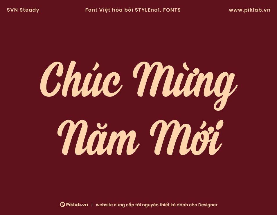 Font Việt hóa SVN Steady